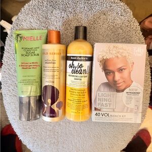 Womens Girls Beauty Hair Shampoo Dye Conditioner Bundle x4 NEW Fashion Gift Home